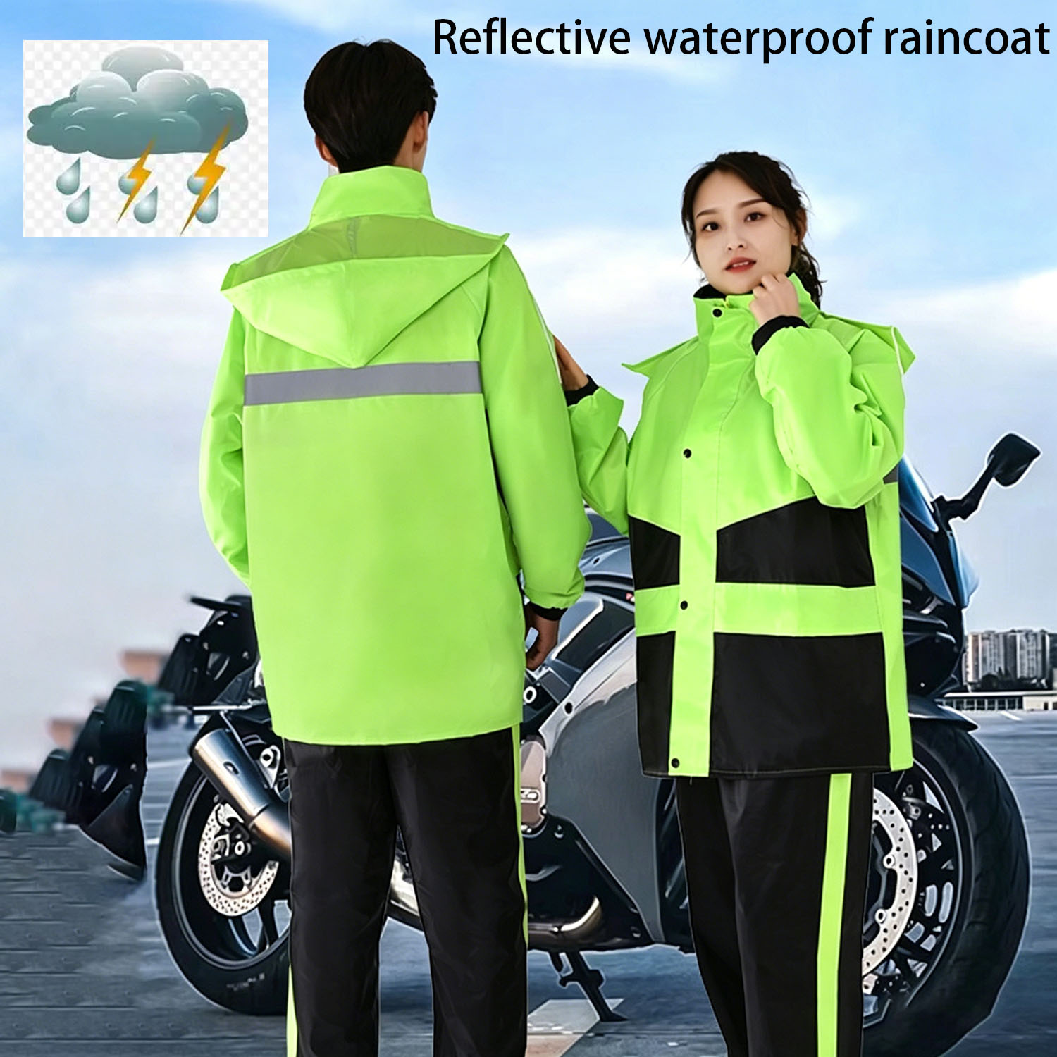 Motorcycle Gear Rain - Trajes Impermeables para Motocicleta, para Hombre