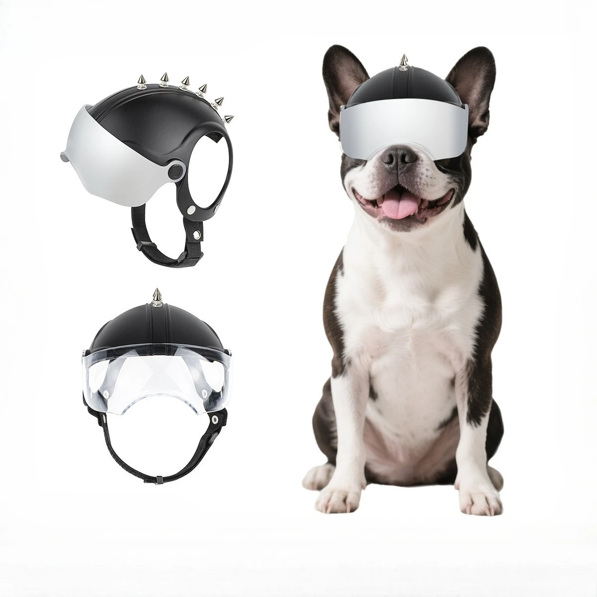 Motorcycle Gear For Dogs - Casco y Gafas de Motocicleta 2