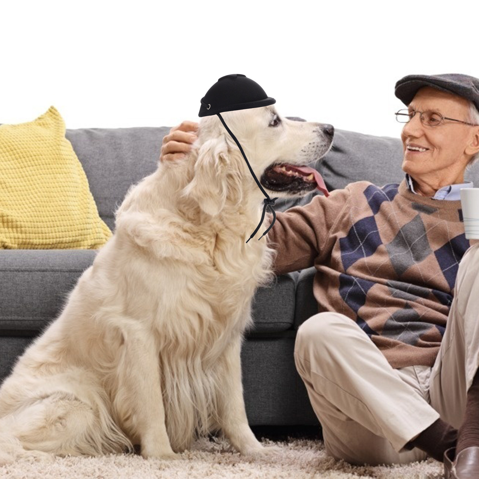 Motorcycle Gear For Dogs - Gorra de seguridad ajustable para perros