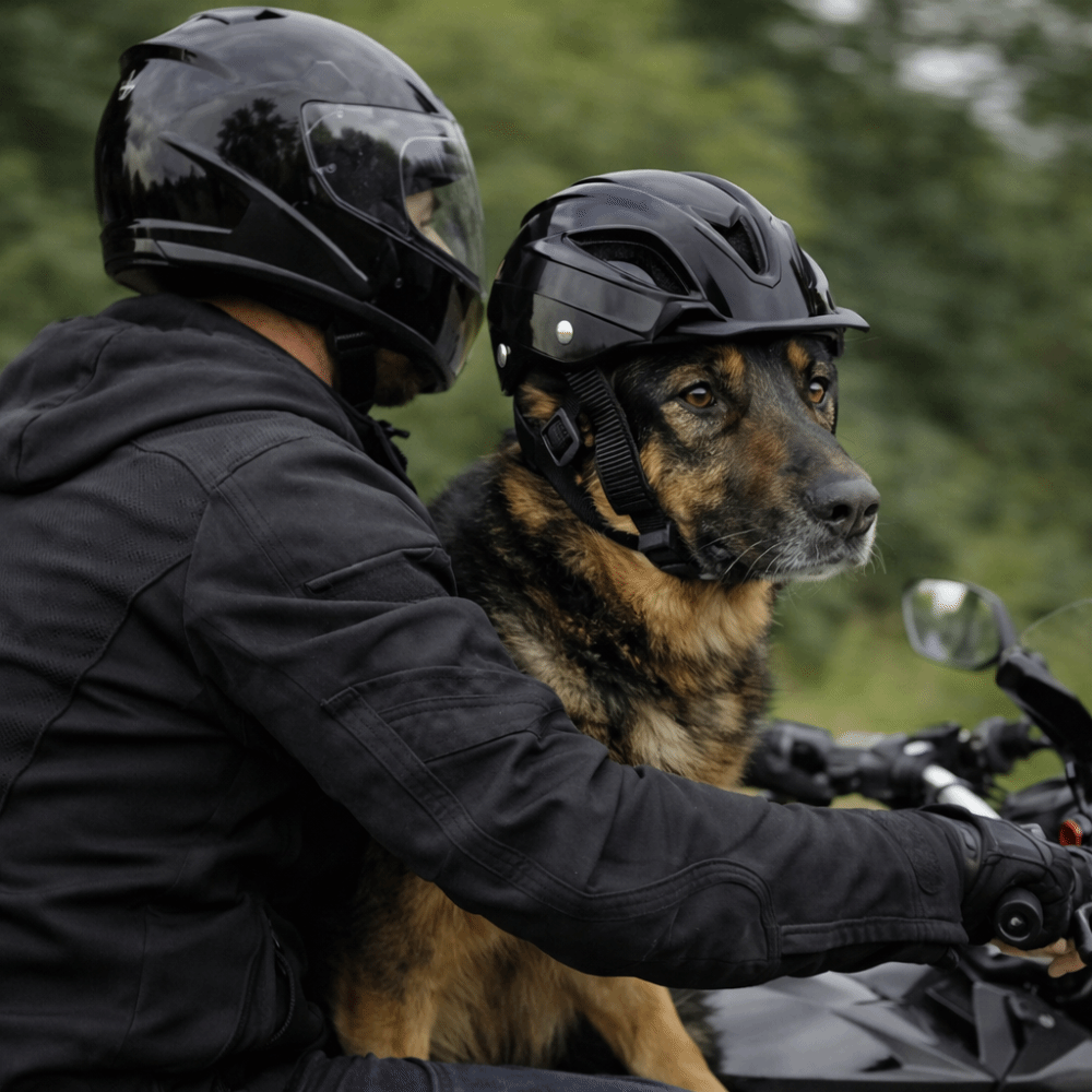 Motorcycle Gear For Dogs - Casco Ajustable para Perros, Casco de