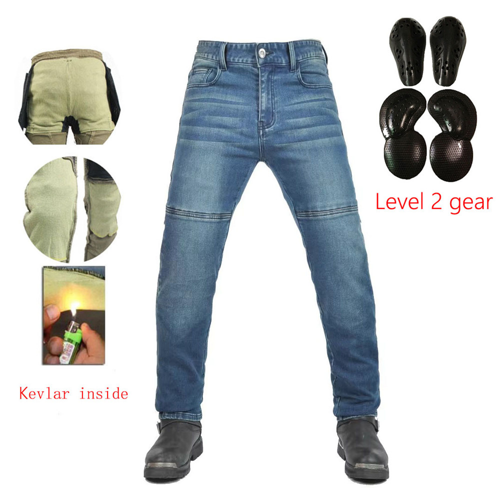 Pantalones de mezclilla para m - Motorcycle Gear Jeans reseña y precio