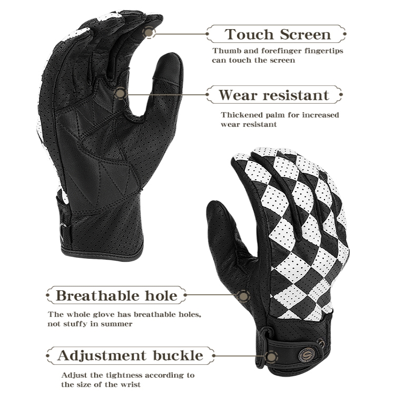 Guantes de Motocicleta Star Fi - Motorcycle Gear White reseña y precio