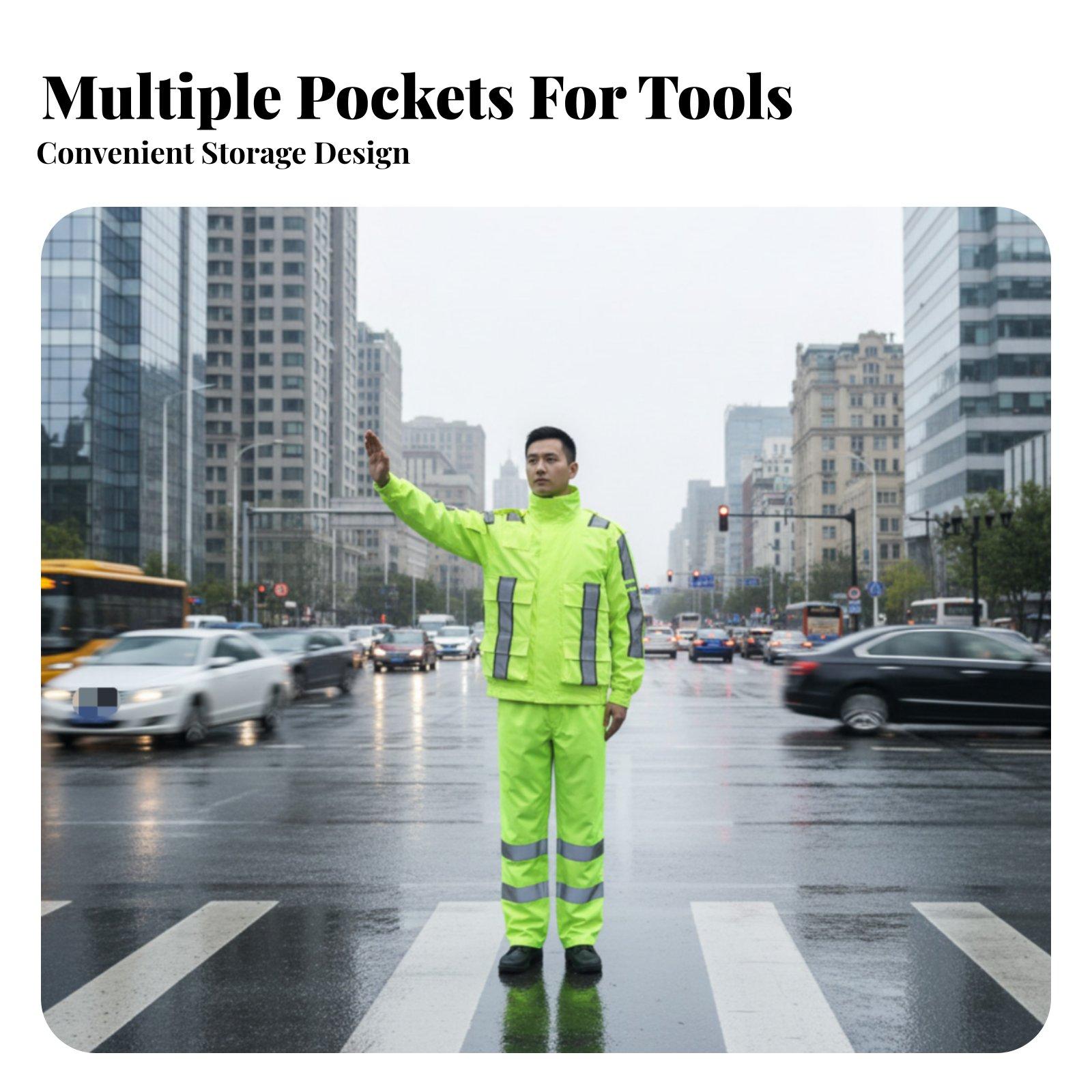 Traje Impermeable Reflectante  - Motorcycle Gear Rain reseña y precio