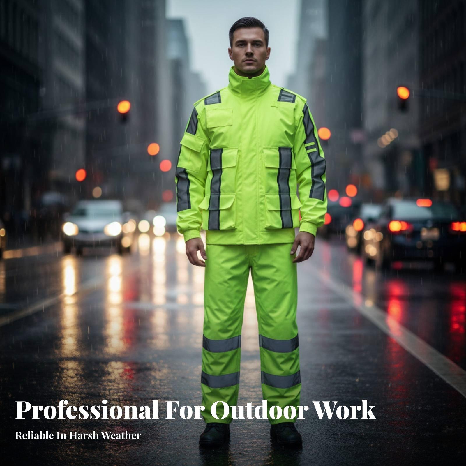 Traje Impermeable Reflectante  - Motorcycle Gear Rain reseña y precio