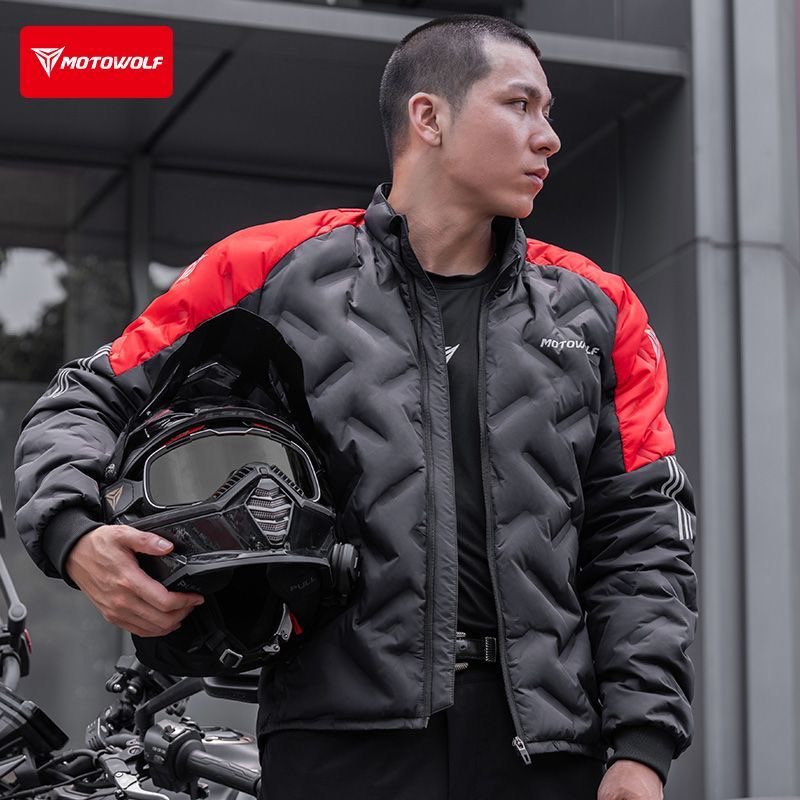 Chaqueta de plumón para motoci - Motorcycle Gear White reseña y precio