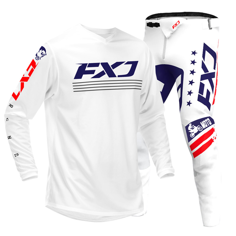 Conjunto de Jersey y Pantalone - Motorcycle Gear White reseña y precio