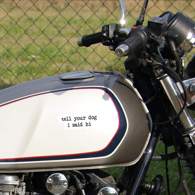 Pegatinas de texto creativo pa - Motorcycle Gear For Dogs reseña y precio